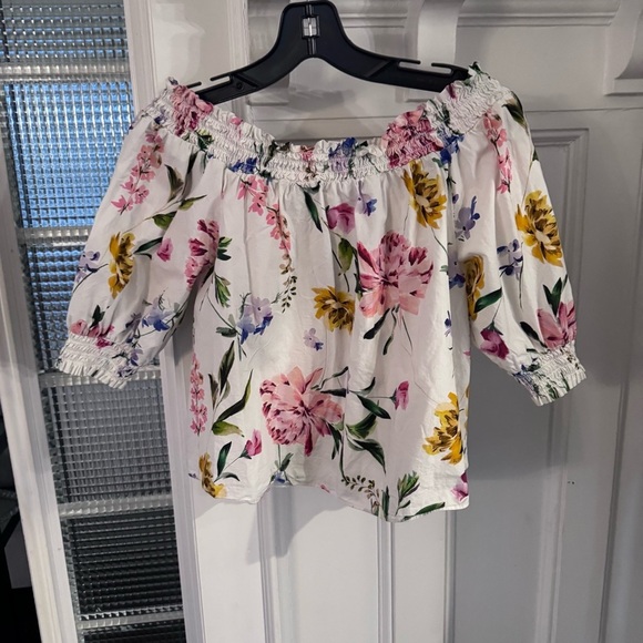 Generation Love Women’s Off The Shoulder Floral Cotton Top Size Large - Picture 9 of 9